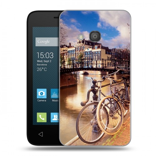 Дизайнерский силиконовый чехол для Alcatel One Touch Pixi 4 (4) амстердам