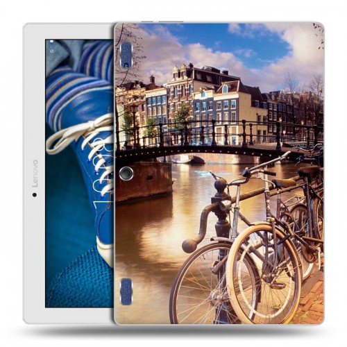 Дизайнерский силиконовый чехол для Lenovo Tab 2 A10-30 амстердам