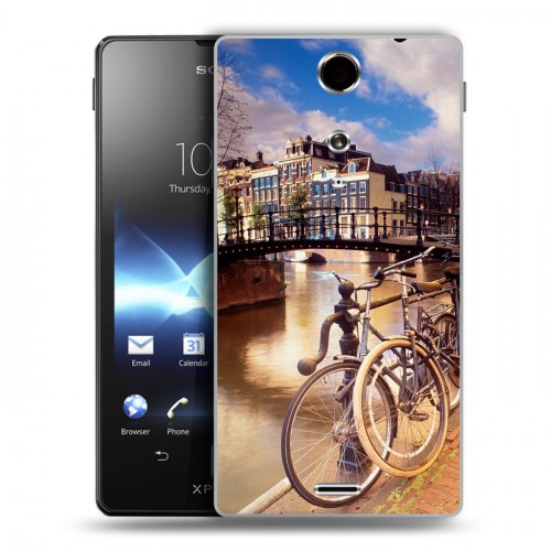 Дизайнерский пластиковый чехол для Sony Xperia TX амстердам