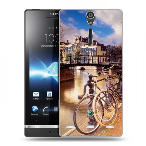 Дизайнерский пластиковый чехол для Sony Xperia S амстердам