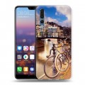 Дизайнерский силиконовый с усиленными углами чехол для Huawei P20 Pro амстердам