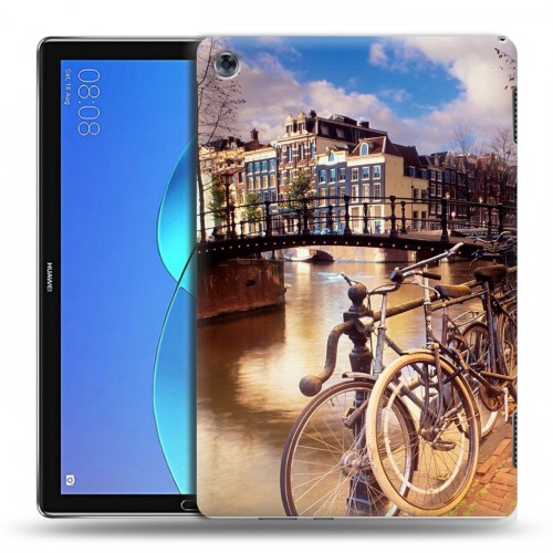 Дизайнерский силиконовый чехол для Huawei MediaPad M5 Lite амстердам