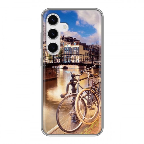 Дизайнерский пластиковый чехол для Samsung Galaxy S24 амстердам