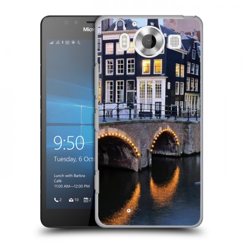 Дизайнерский пластиковый чехол для Microsoft Lumia 950 амстердам