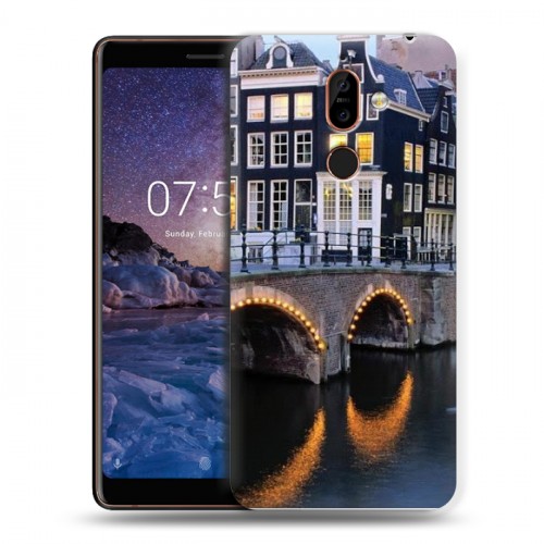 Дизайнерский пластиковый чехол для Nokia 7 Plus амстердам