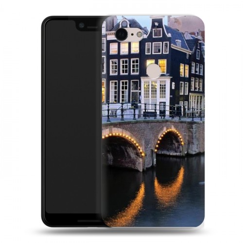 Дизайнерский силиконовый чехол для Google Pixel 3 XL амстердам