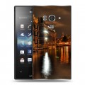 Дизайнерский пластиковый чехол для Sony Xperia acro S амстердам