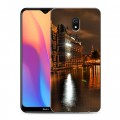 Дизайнерский силиконовый с усиленными углами чехол для Xiaomi RedMi 8A амстердам