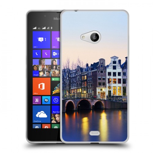 Дизайнерский пластиковый чехол для Microsoft Lumia 540 амстердам