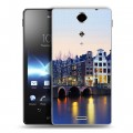 Дизайнерский пластиковый чехол для Sony Xperia TX амстердам