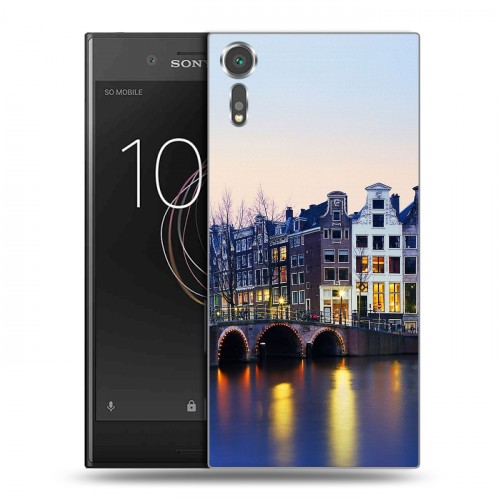 Дизайнерский пластиковый чехол для Sony Xperia XZs амстердам