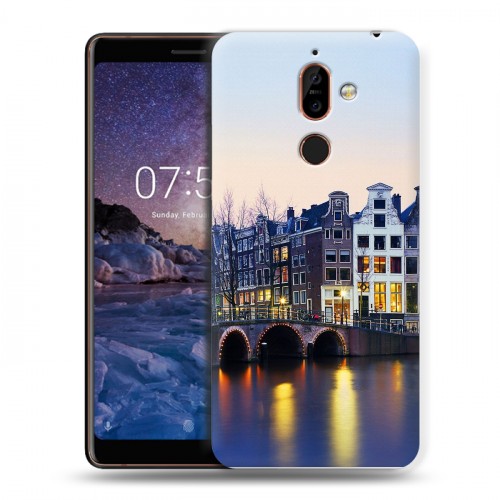 Дизайнерский пластиковый чехол для Nokia 7 Plus амстердам