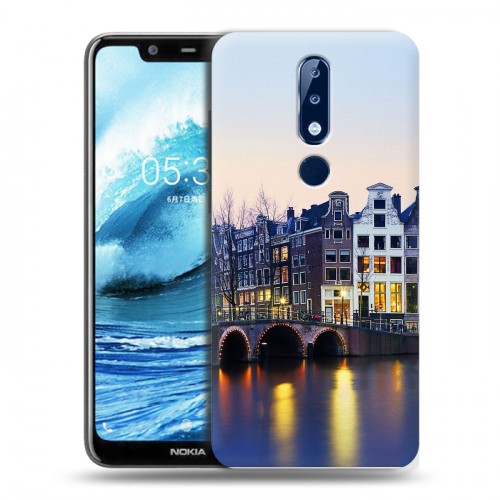 Дизайнерский пластиковый чехол для Nokia 5.1 Plus амстердам