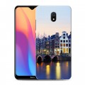 Дизайнерский силиконовый с усиленными углами чехол для Xiaomi RedMi 8A амстердам