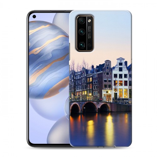 Дизайнерский силиконовый с усиленными углами чехол для Huawei Honor 30 амстердам