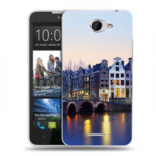 Дизайнерский пластиковый чехол для HTC Desire 516 амстердам