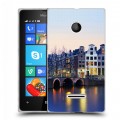 Дизайнерский пластиковый чехол для Microsoft Lumia 435 амстердам