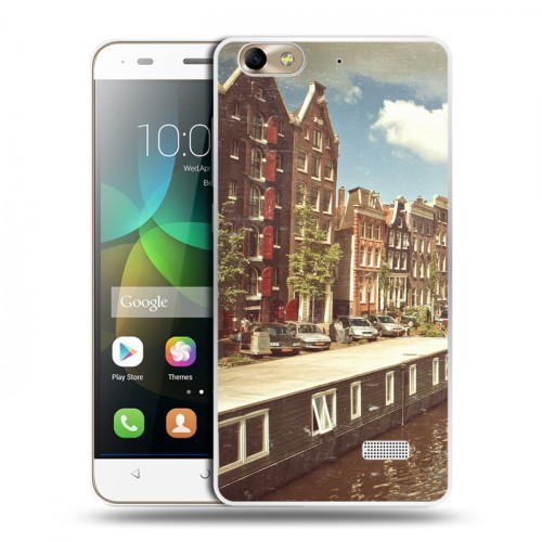 Дизайнерский пластиковый чехол для Huawei Honor 4C амстердам
