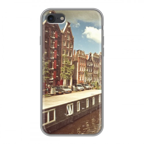 Дизайнерский силиконовый с усиленными углами чехол для Iphone 7 амстердам