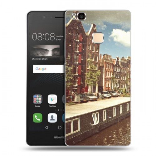 Дизайнерский пластиковый чехол для Huawei P9 Lite амстердам