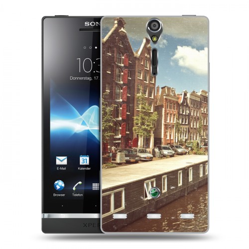 Дизайнерский пластиковый чехол для Sony Xperia S амстердам