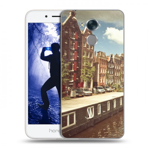 Дизайнерский пластиковый чехол для Huawei Honor 6A амстердам