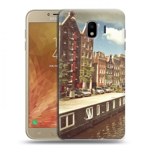 Дизайнерский пластиковый чехол для Samsung Galaxy J4 амстердам