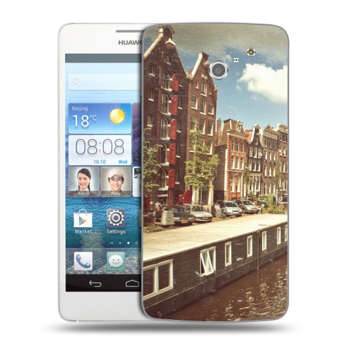 Дизайнерский пластиковый чехол для Huawei Ascend D2 амстердам