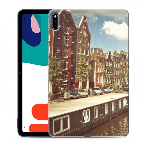 Дизайнерский силиконовый с усиленными углами чехол для Huawei MatePad амстердам