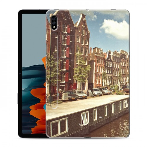 Дизайнерский пластиковый чехол для Samsung Galaxy Tab S7 амстердам