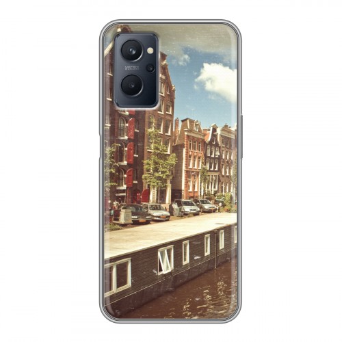 Дизайнерский силиконовый с усиленными углами чехол для Realme 9i амстердам