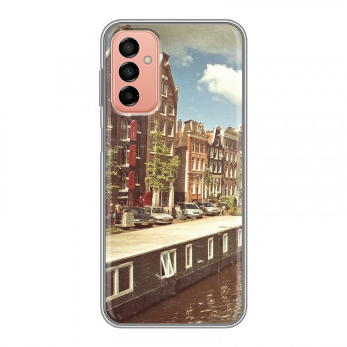 Дизайнерский силиконовый с усиленными углами чехол для Samsung Galaxy M23 5G амстердам