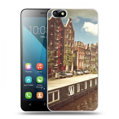 Дизайнерский пластиковый чехол для Huawei Honor 4X амстердам
