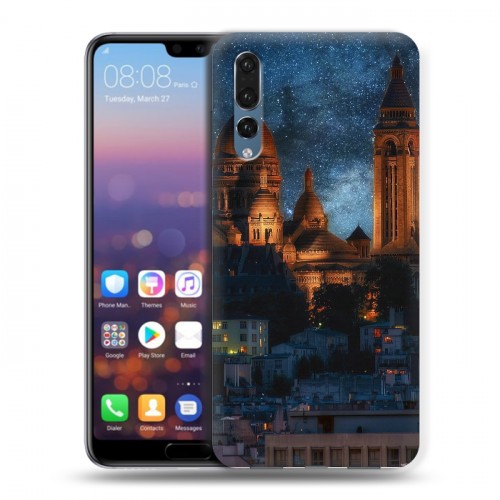 Дизайнерский силиконовый с усиленными углами чехол для Huawei P20 Pro рим