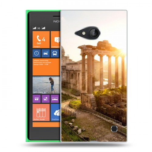 Дизайнерский пластиковый чехол для Nokia Lumia 730/735 рим