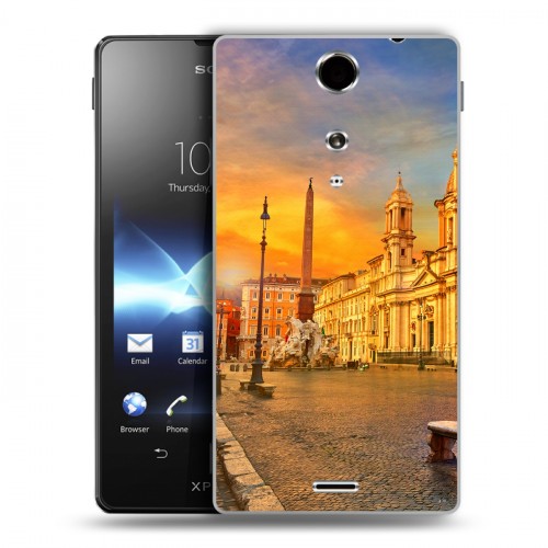 Дизайнерский пластиковый чехол для Sony Xperia TX рим