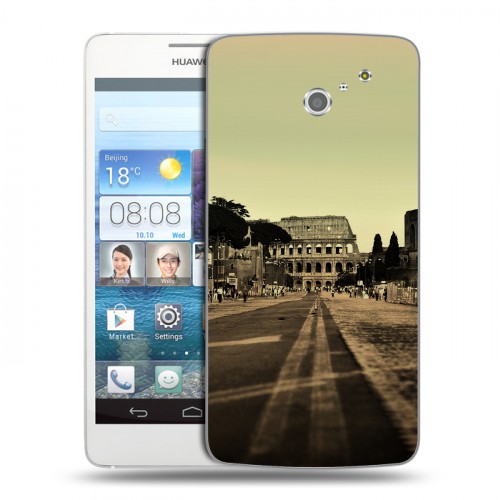 Дизайнерский пластиковый чехол для Huawei Ascend D2 рим