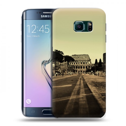 Дизайнерский пластиковый чехол для Samsung Galaxy S6 Edge рим