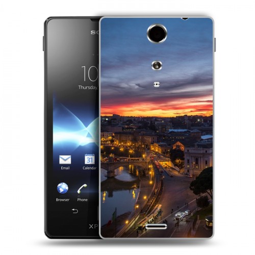 Дизайнерский пластиковый чехол для Sony Xperia TX рим