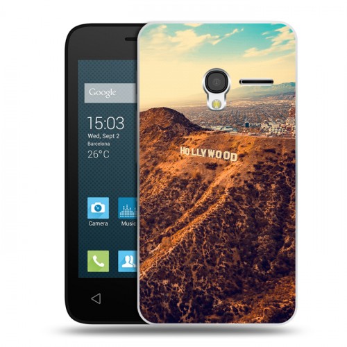 Дизайнерский пластиковый чехол для Alcatel One Touch Pixi 3 (4.0) Лос-Анджелес