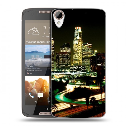 Дизайнерский пластиковый чехол для HTC Desire 828 Лос-Анджелес