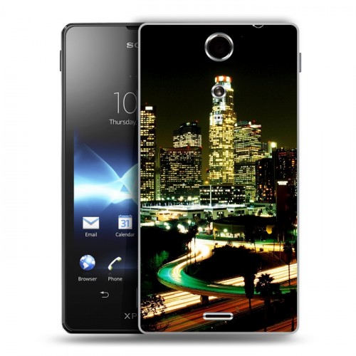 Дизайнерский пластиковый чехол для Sony Xperia TX Лос-Анджелес