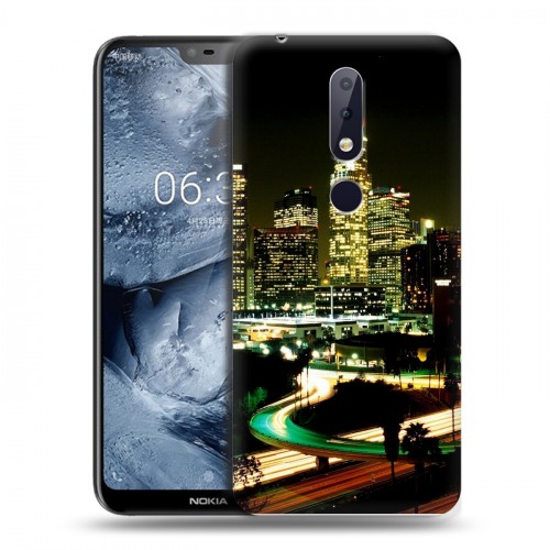 Дизайнерский пластиковый чехол для Nokia 6.1 Plus Лос-Анджелес