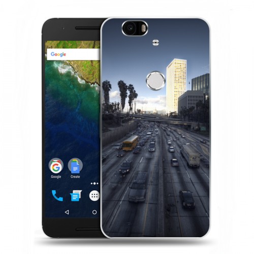 Дизайнерский силиконовый чехол для Google Huawei Nexus 6P Лос-Анджелес