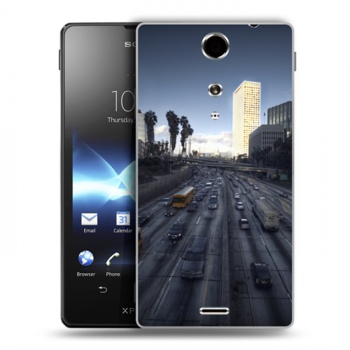 Дизайнерский пластиковый чехол для Sony Xperia TX Лос-Анджелес