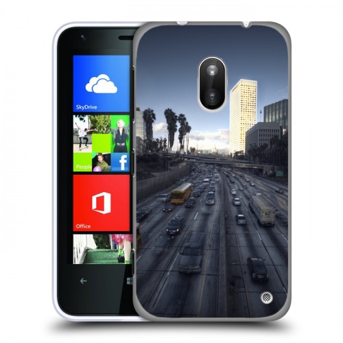 Дизайнерский пластиковый чехол для Nokia Lumia 620 Лос-Анджелес