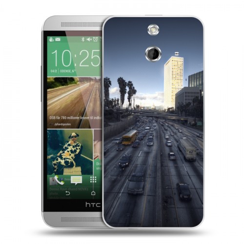 Дизайнерский пластиковый чехол для HTC One E8 Лос-Анджелес