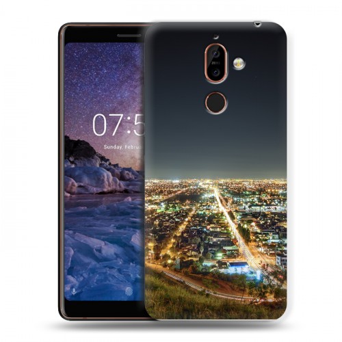 Дизайнерский пластиковый чехол для Nokia 7 Plus Лос-Анджелес