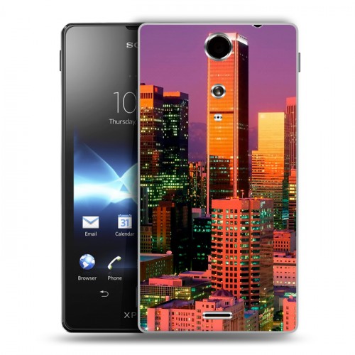 Дизайнерский пластиковый чехол для Sony Xperia TX Лос-Анджелес