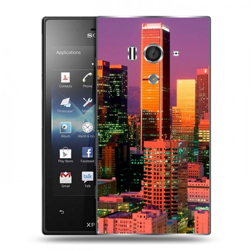 Дизайнерский пластиковый чехол для Sony Xperia acro S Лос-Анджелес